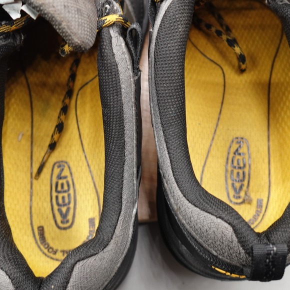KEEN Shoes Mens 8D Grey Yellow Targhee III Waterproof Low Hiking F2892-11 main image 6